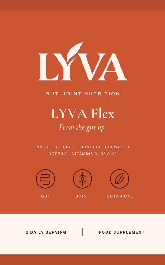 LYVA Flex sachet front artwork